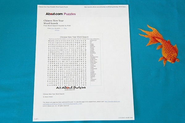 Chinese New Year Printable Word Search 8 FREE Chinese New Year Printables