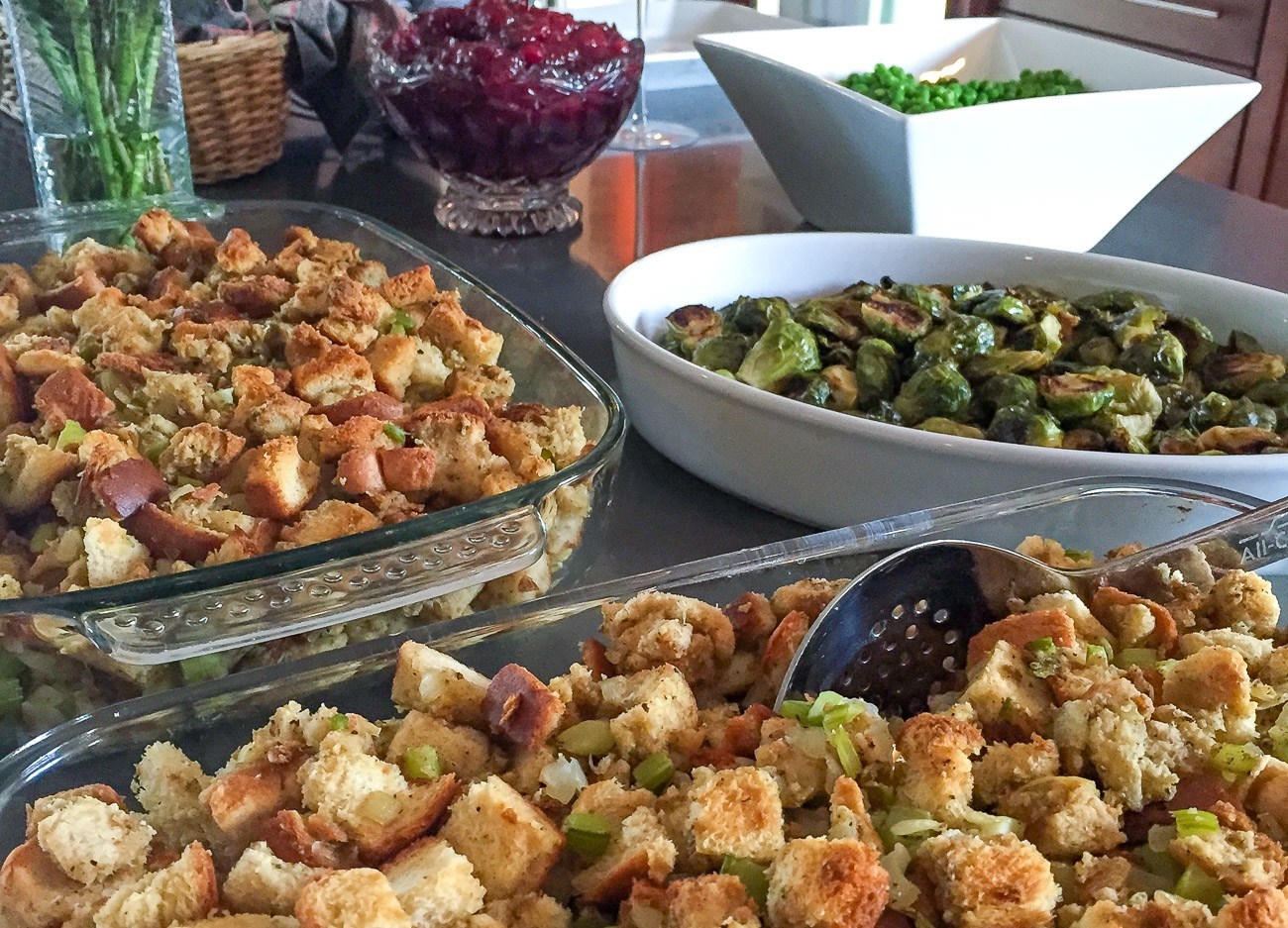 An easy bread and celery stuffing recipe for Thanksgiving and any other day. My family loves it.