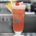 Singapore Sling served at the Raffles Hotel in Singapore.