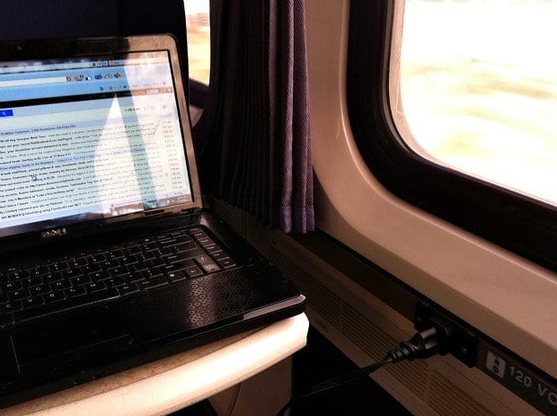 Amtrak AC Electrical Outlet