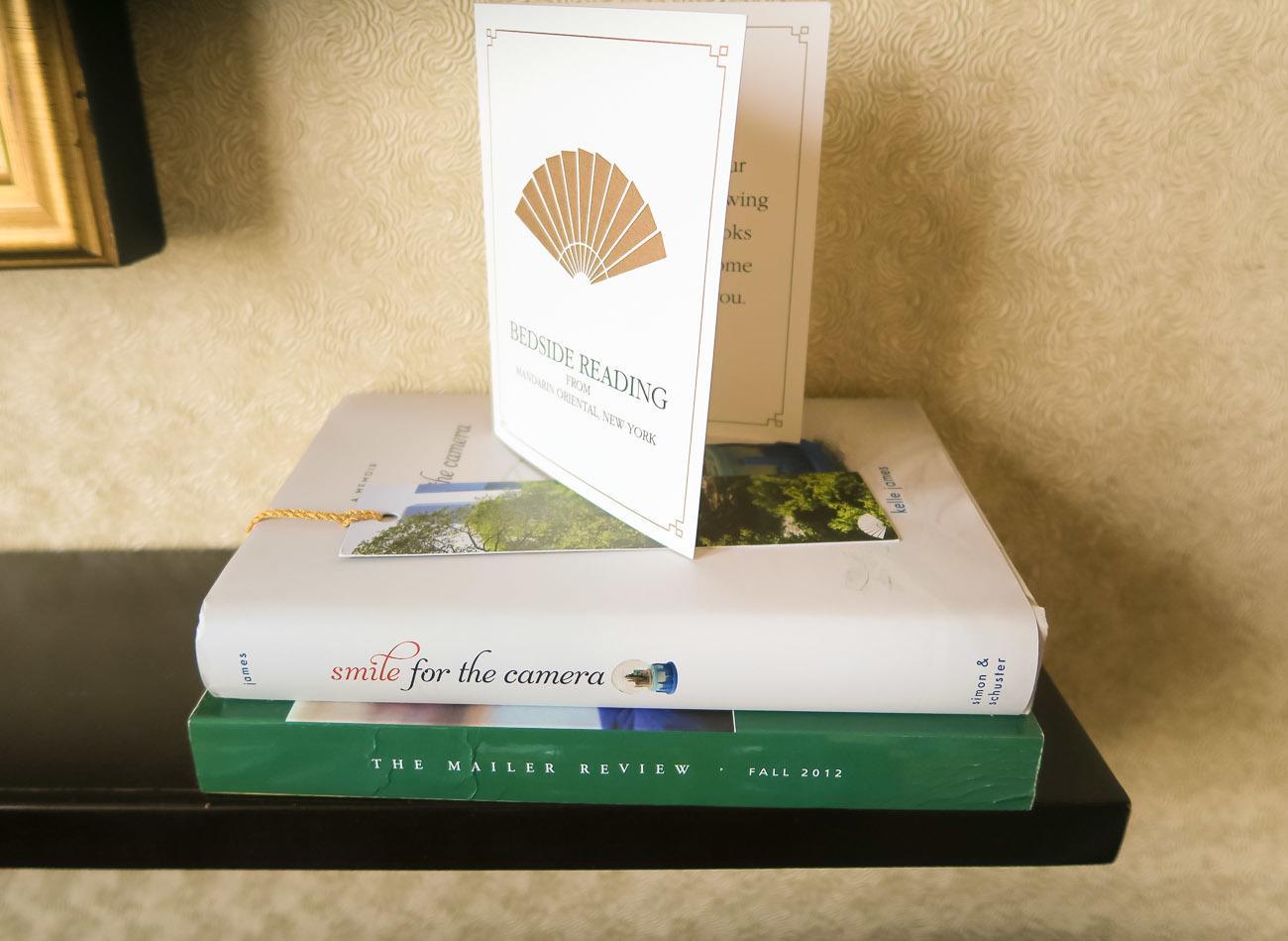 In-room books to read at Mandarin Oriental, New York