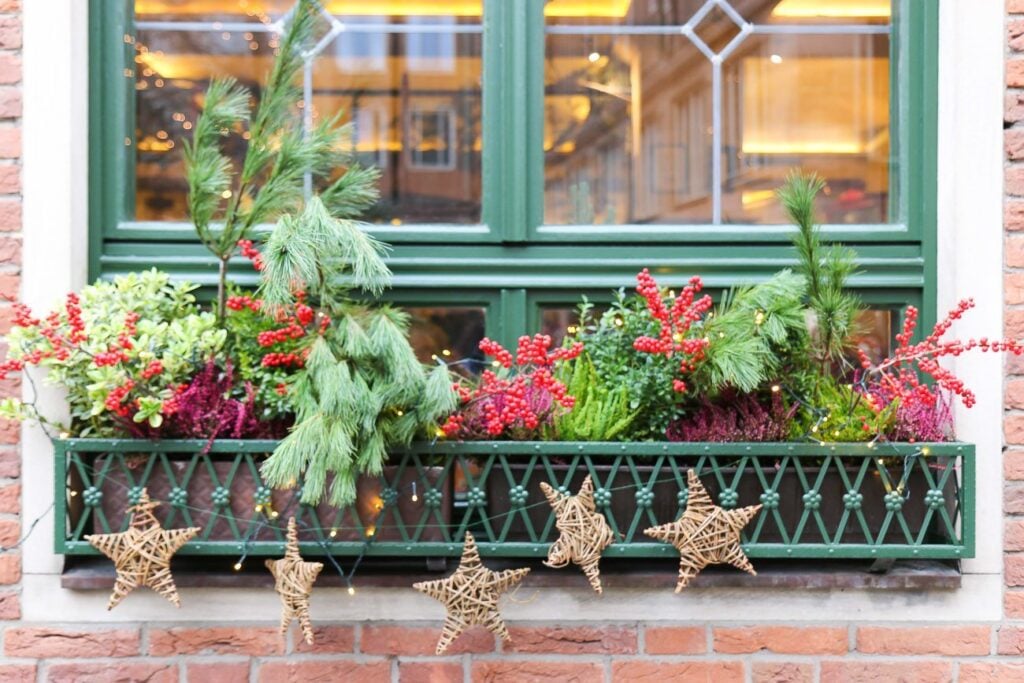 A Christmas window box in Nuremberg