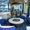 Uniworld's River Queen ship is one of the only with a fireplace onboard.