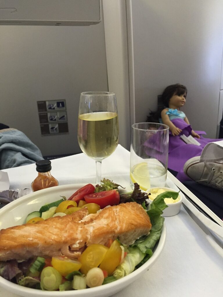 Delicious salmon salad entree.