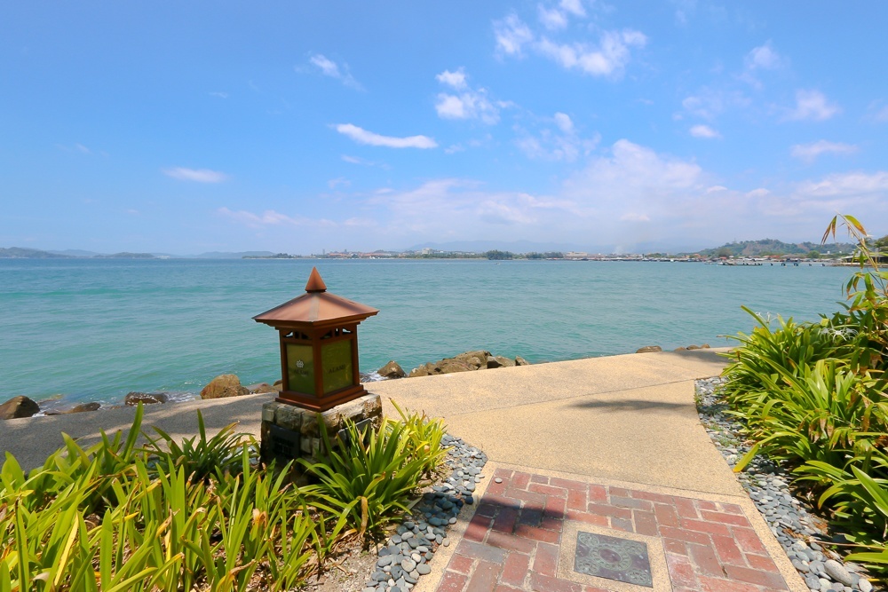 Entrance to a spa cabana at Shangri-la's Tanjung Aru Resort and Spa in Kota Kinabalu