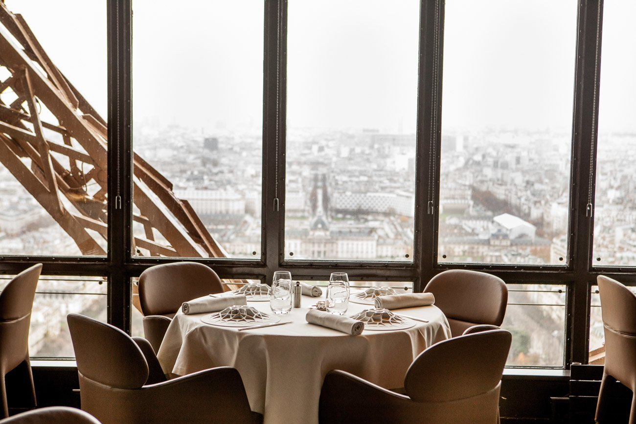 Restaurants in the Eiffel Tower in Paris, France