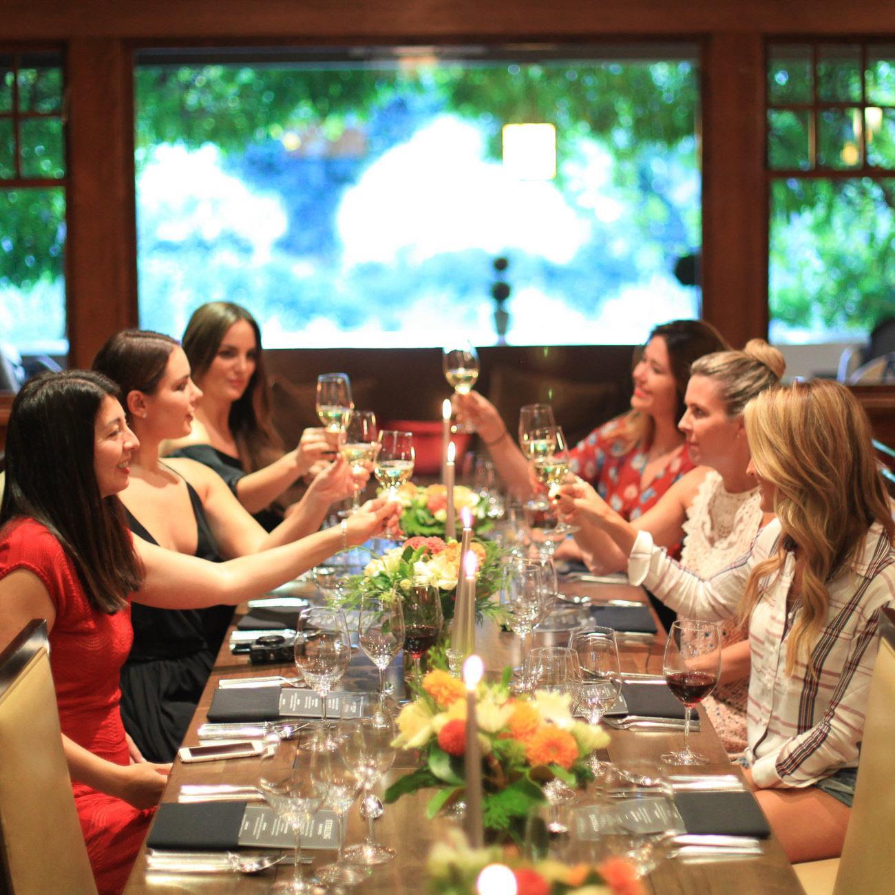 Dinner at Rutherford House in Napa Valley