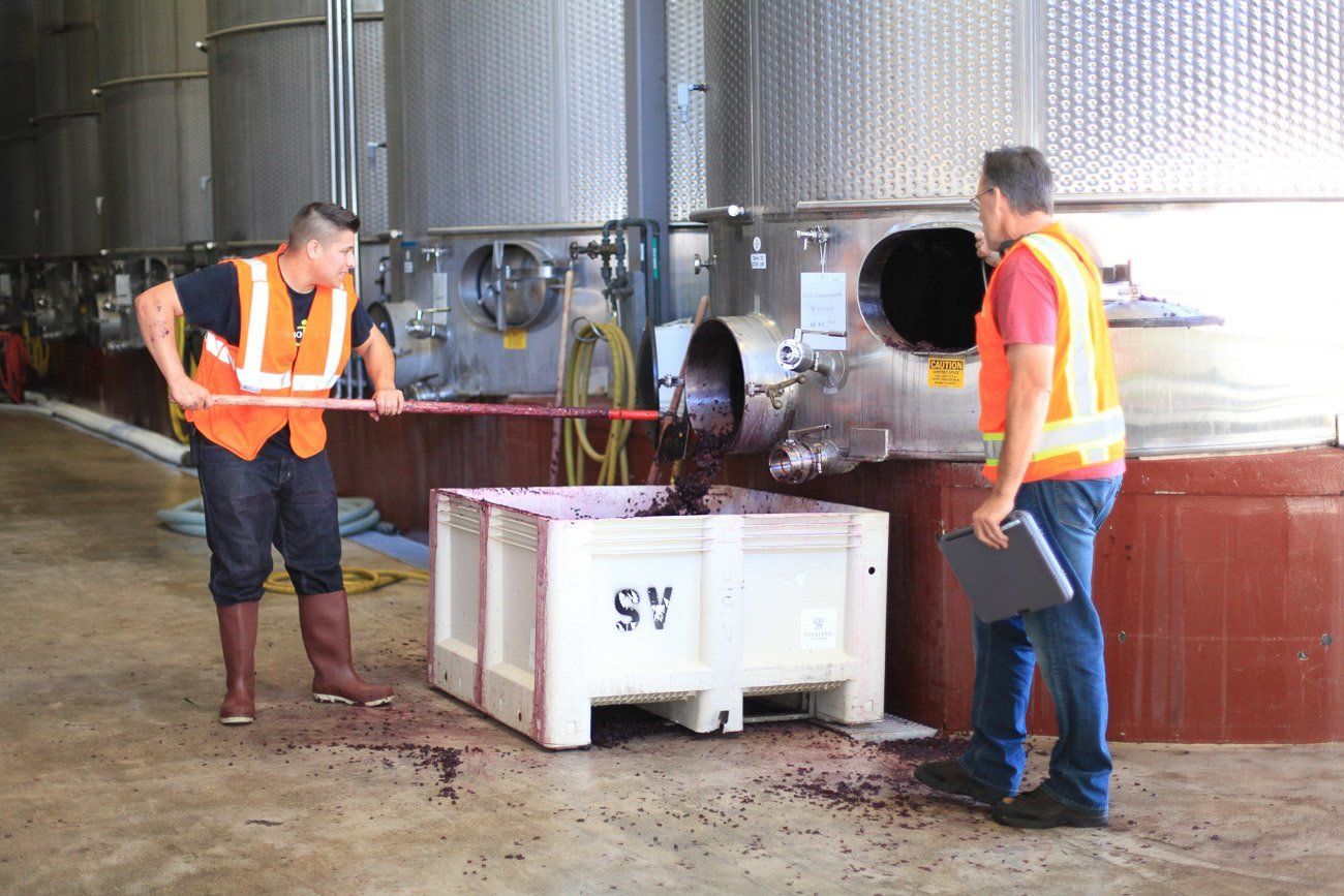 Behind-the-scenes at Sterling Vineyards in Napa Valley