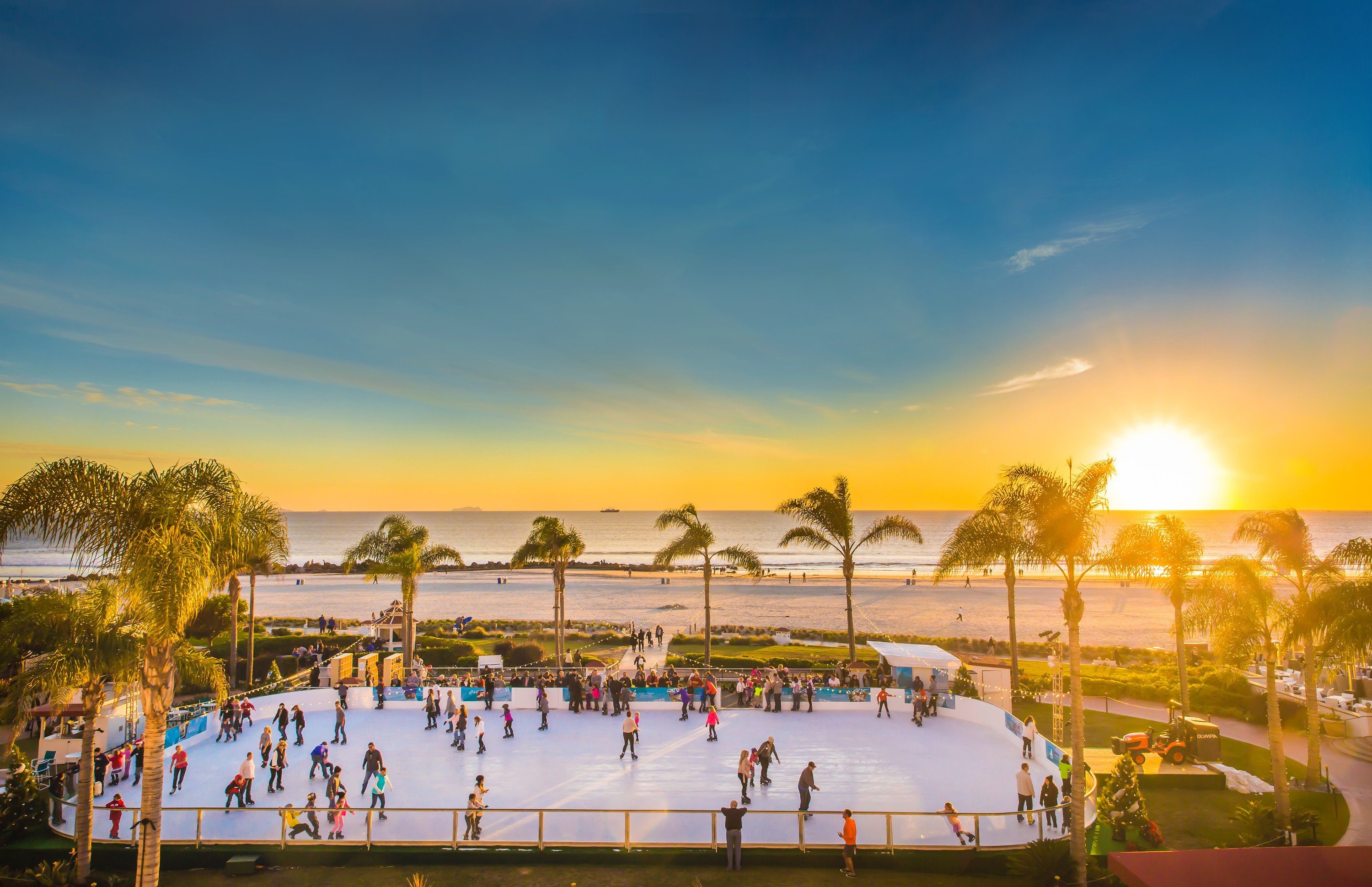 The Hotel Del Coronado offers some of the best holiday events in San Diego from Skating by the Sea to Victorian tea.