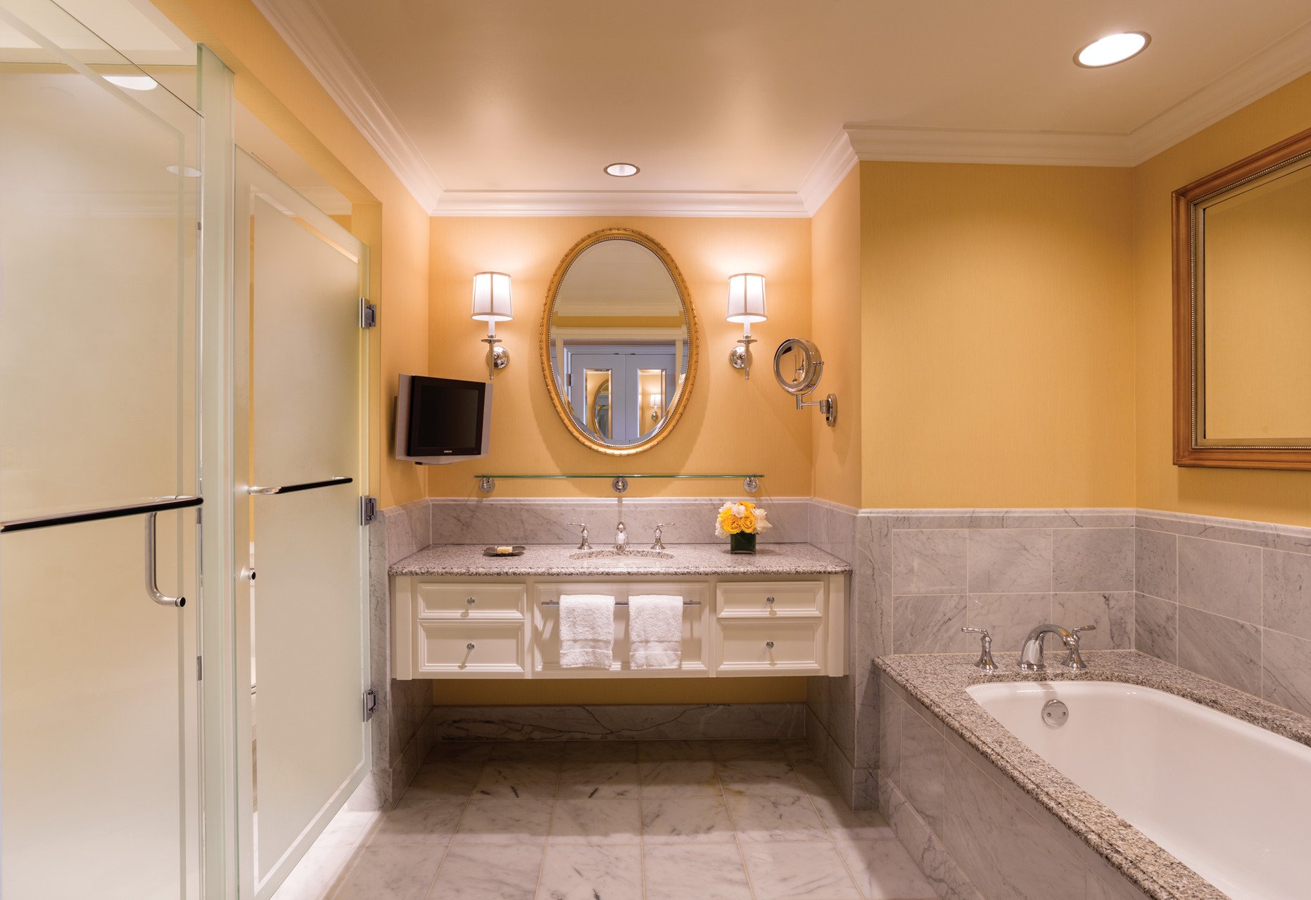 Marble bathroom at Four Seasons Westlake Village