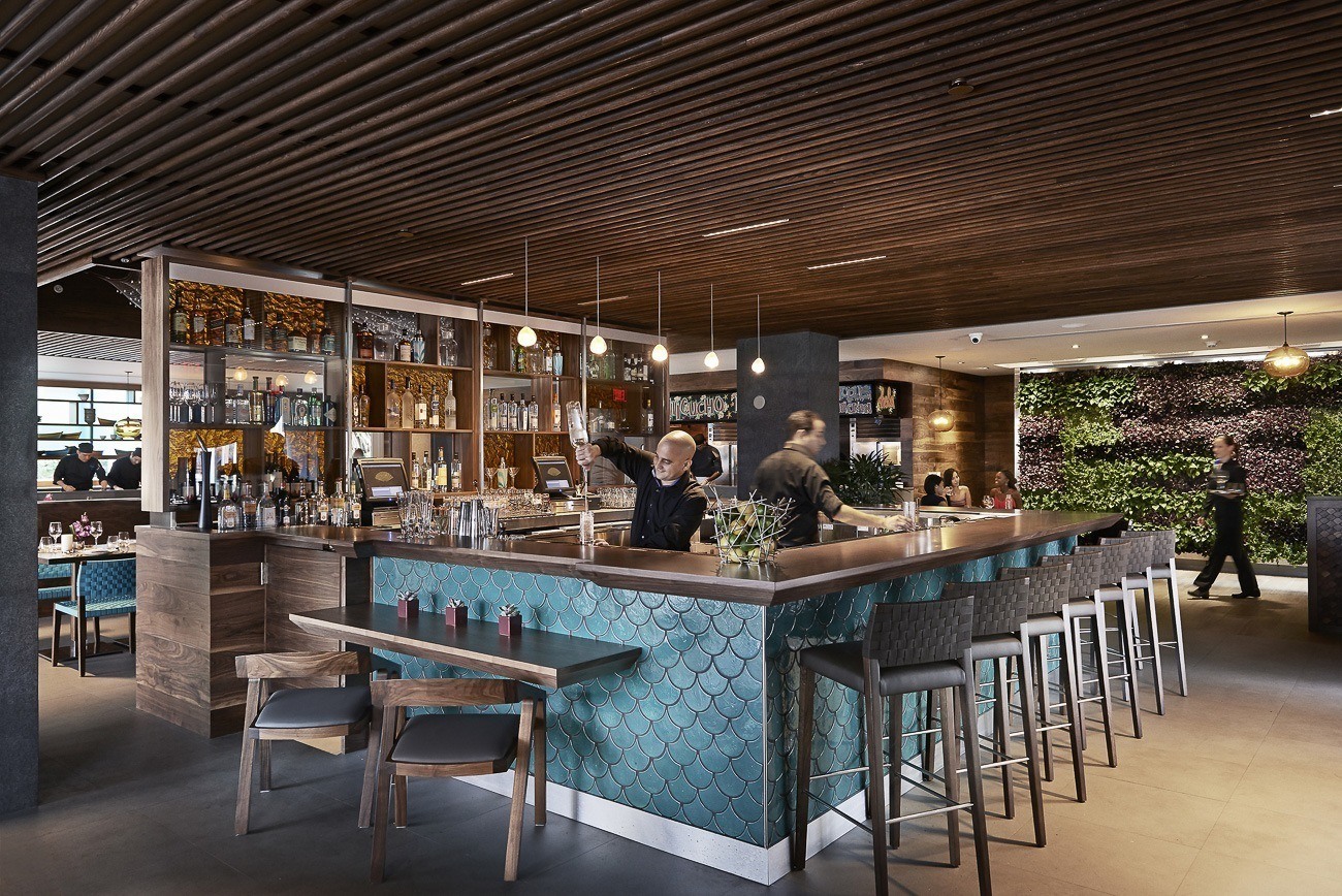 The bar at La Mar by Gaston Acurio, one of Miami's best restaurants