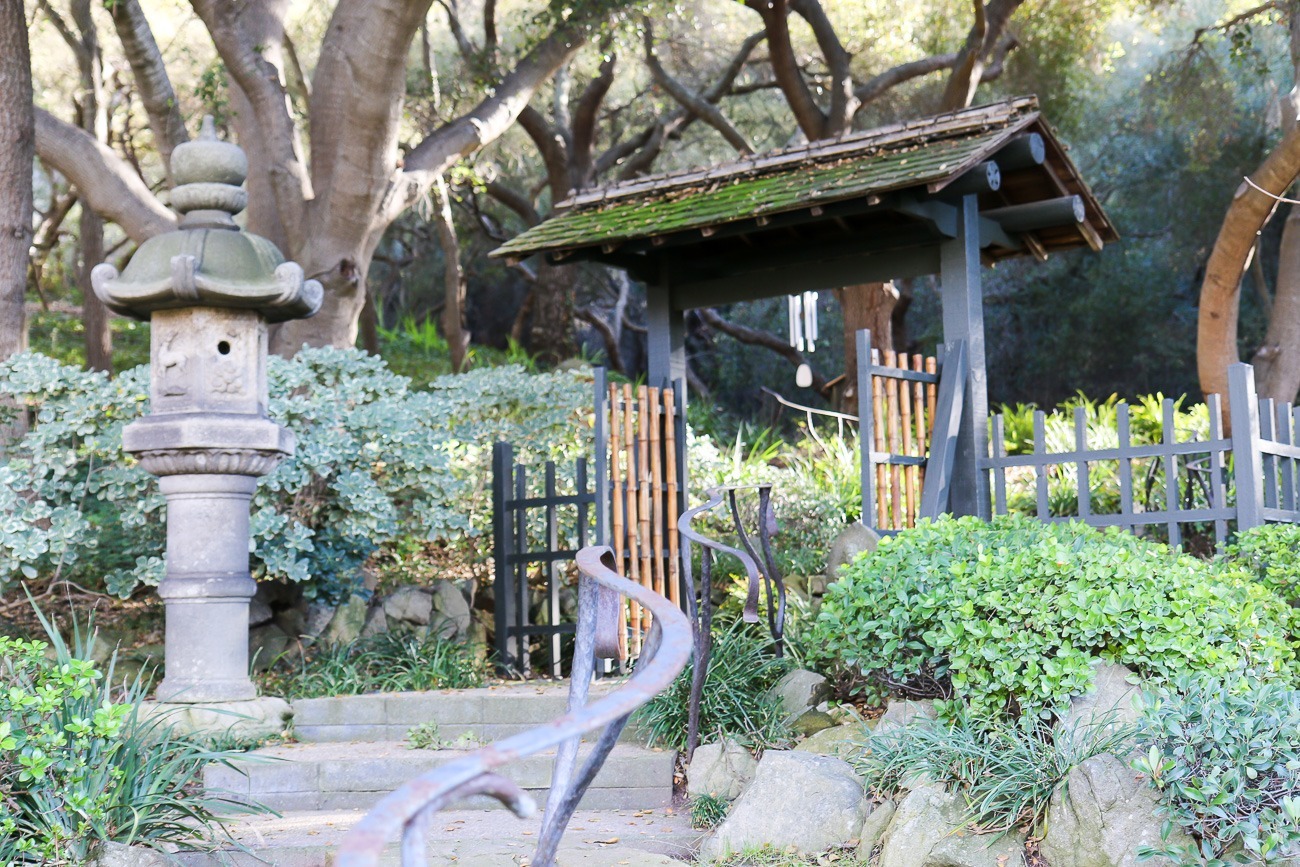 The path leading up to the labyrinth at Golden Door Spa.