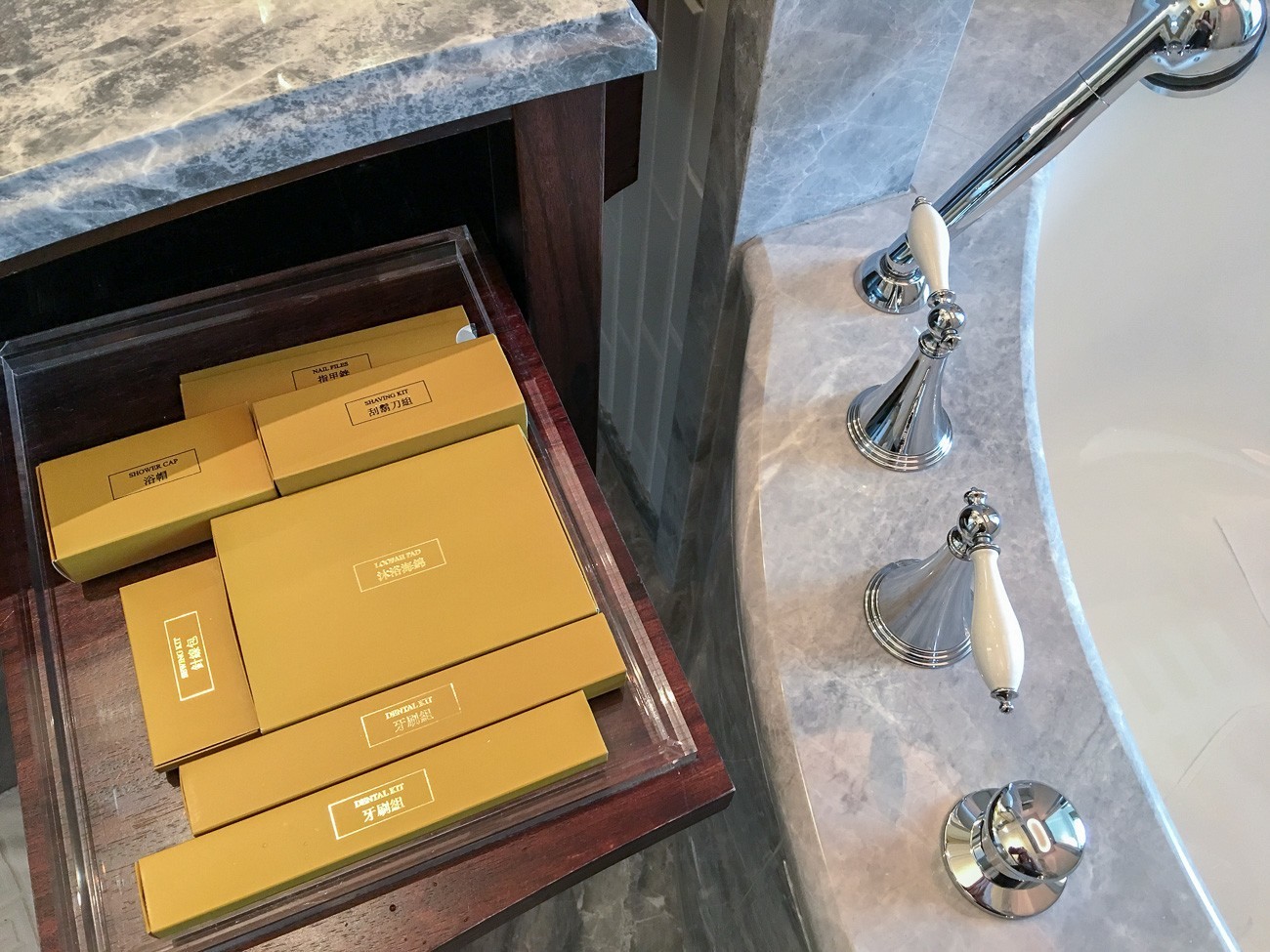 Things you may have forgotten to pack already in the bathroom at Mandarin Oriental, Taipei