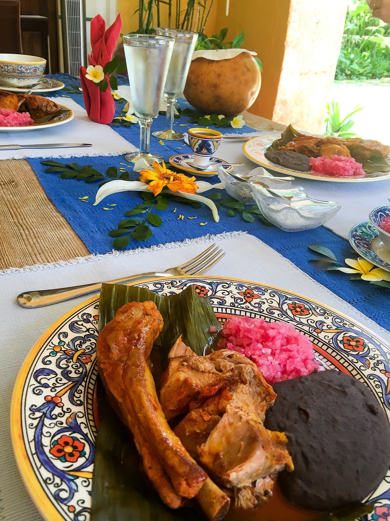 Hacienda Petac, a luxury estate near Merida, Mexico, serves guests delicious Yucatecan cuisine.