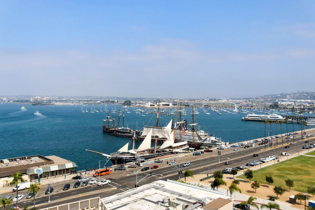 A view of the Maritime Museum in San Diego
