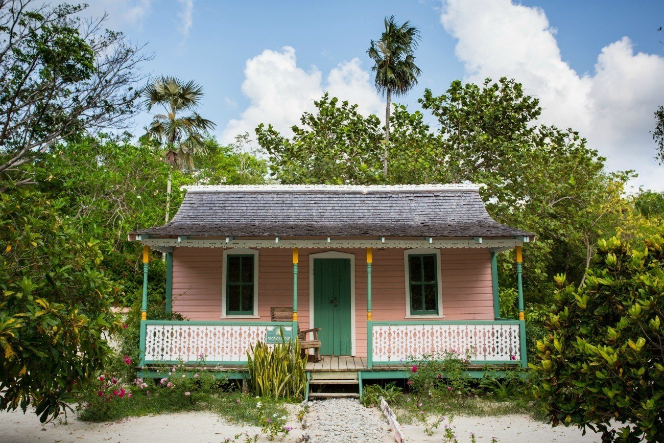 A restored Caymanian home at Grand Cayman's Queen Elizabeth II Royal Botanic Park.