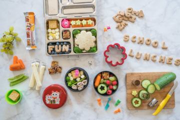 An everyday school bento lunch is easier if you make yours at the same time!