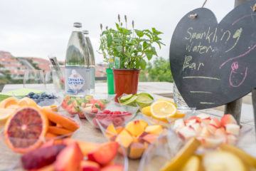 How to make a sparkling water bar for your next party.