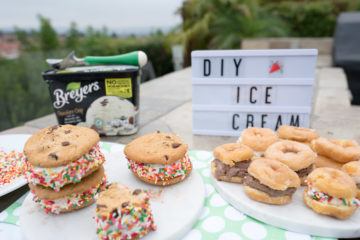 Easy ice cream sandwiches the kids can make themselves.