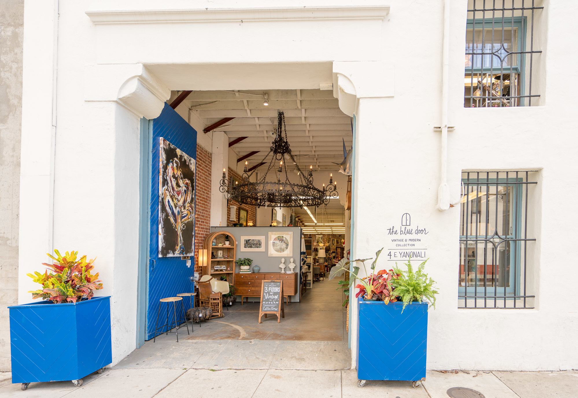 The Blue Door is one of the best shops in Santa Barbara's Funk Zone for its Mid Century Modern decor.