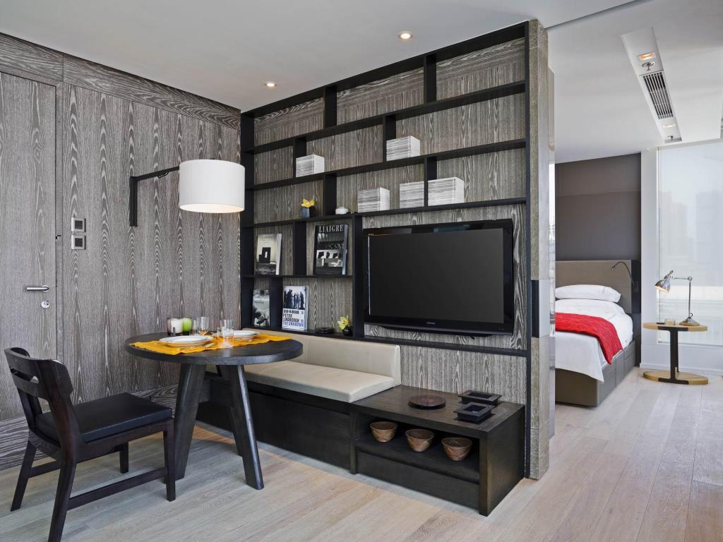 A one-bedroom suite at The Jervois, a Hong Kong boutique hotel.