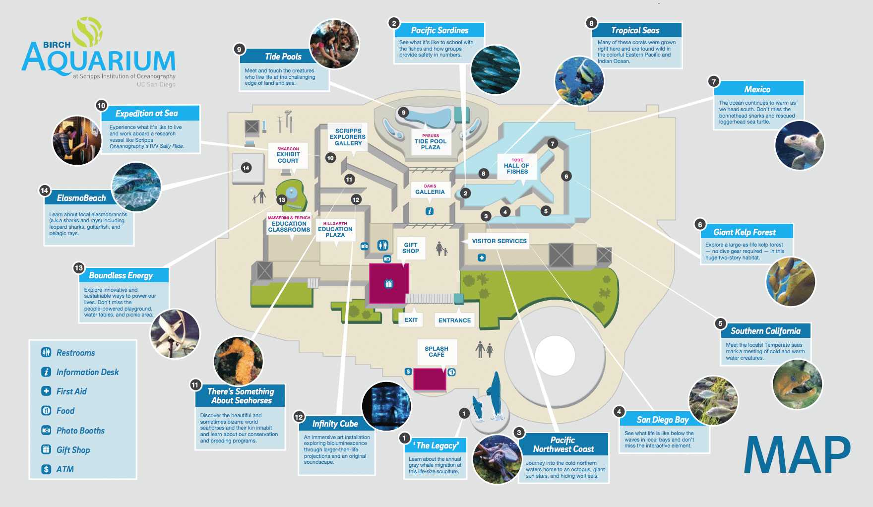 Guide To Birch Aquarium San Go La Jolla Mom Birch Aquarium La Jolla Map