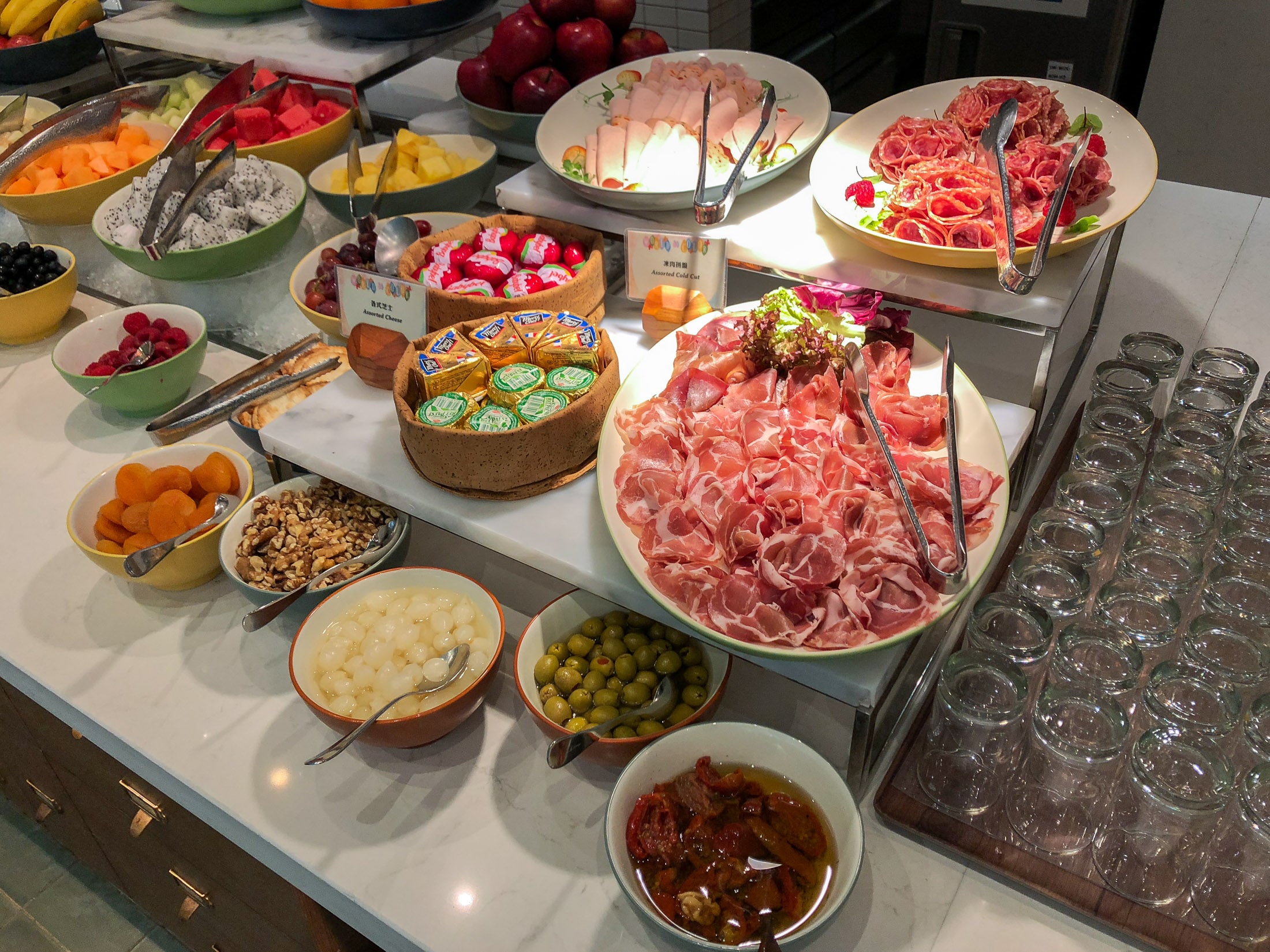 Breakfast meat at World of Color inside Disney Explorers Lodge Hong Kong