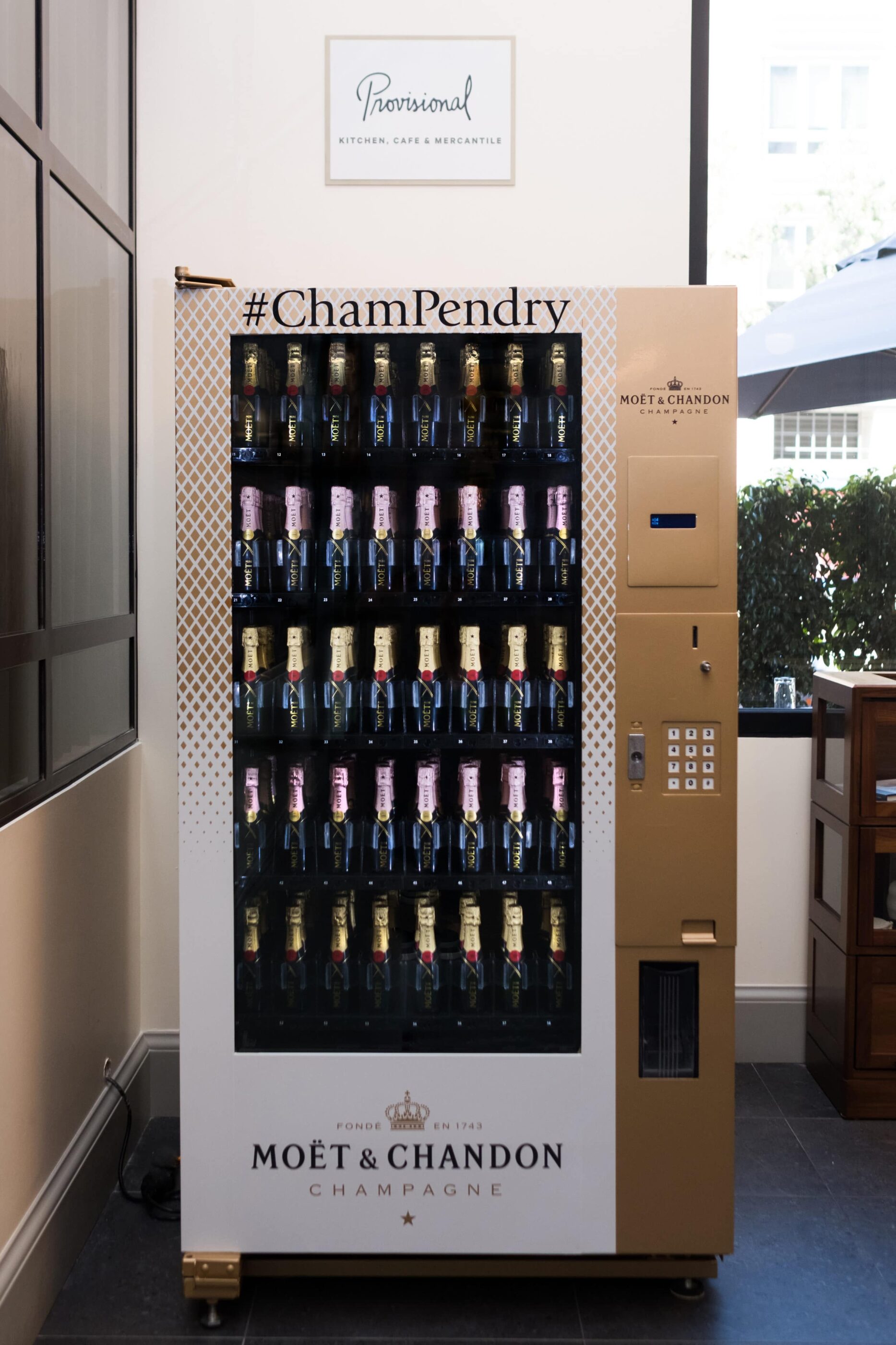 Pendry San Diego Moet & Chandon champagne vending machine