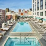 The rooftop pool at Pendry San Diego
