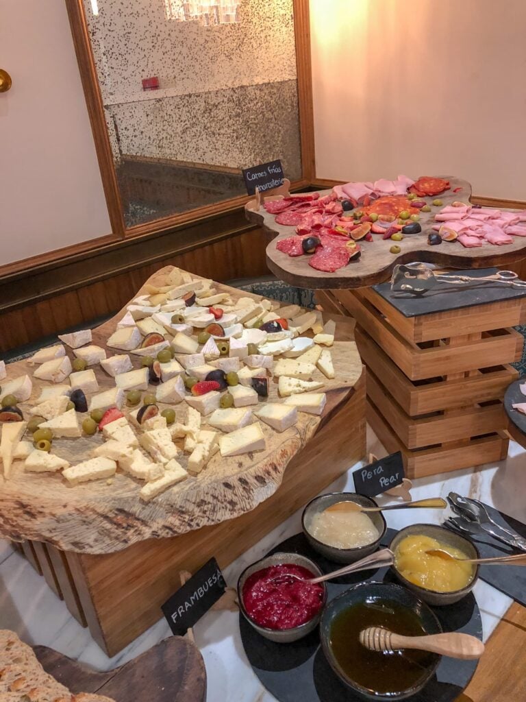 Cheese and charcuterie at Four Seasons Mexico City