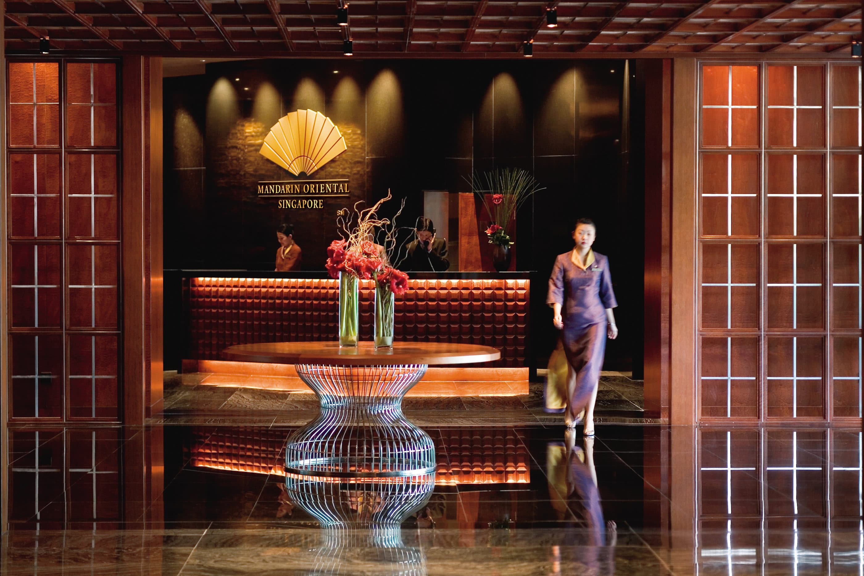 The lobby of Mandarin Oriental, Singapore