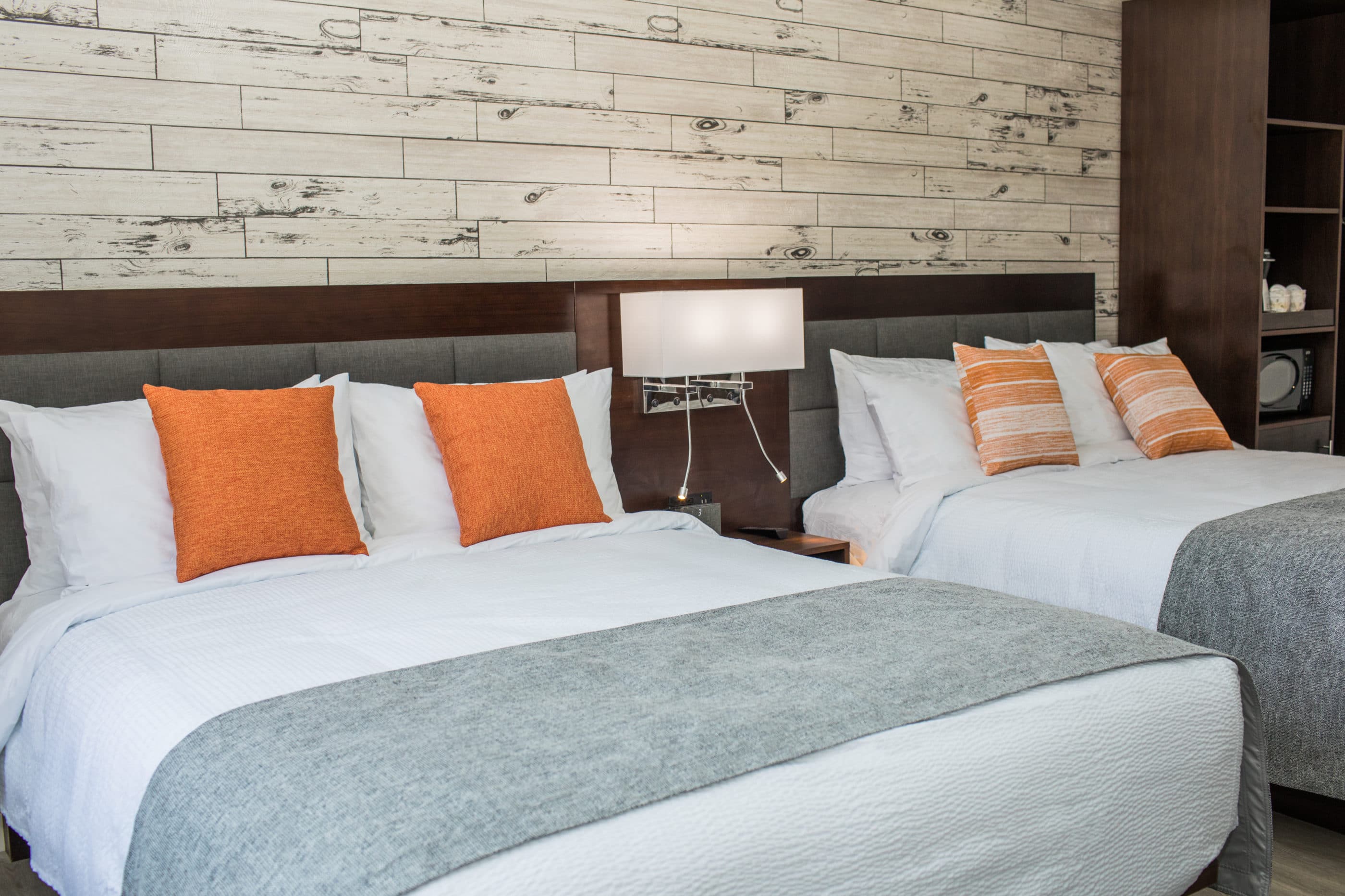 Two queen bed room interior