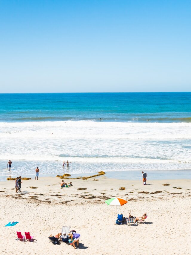 San Diego beaches on a sunny day.