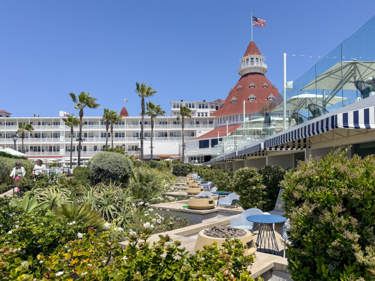 Cabana Fire Pit Terrace rooms at Hotel del Coronado.