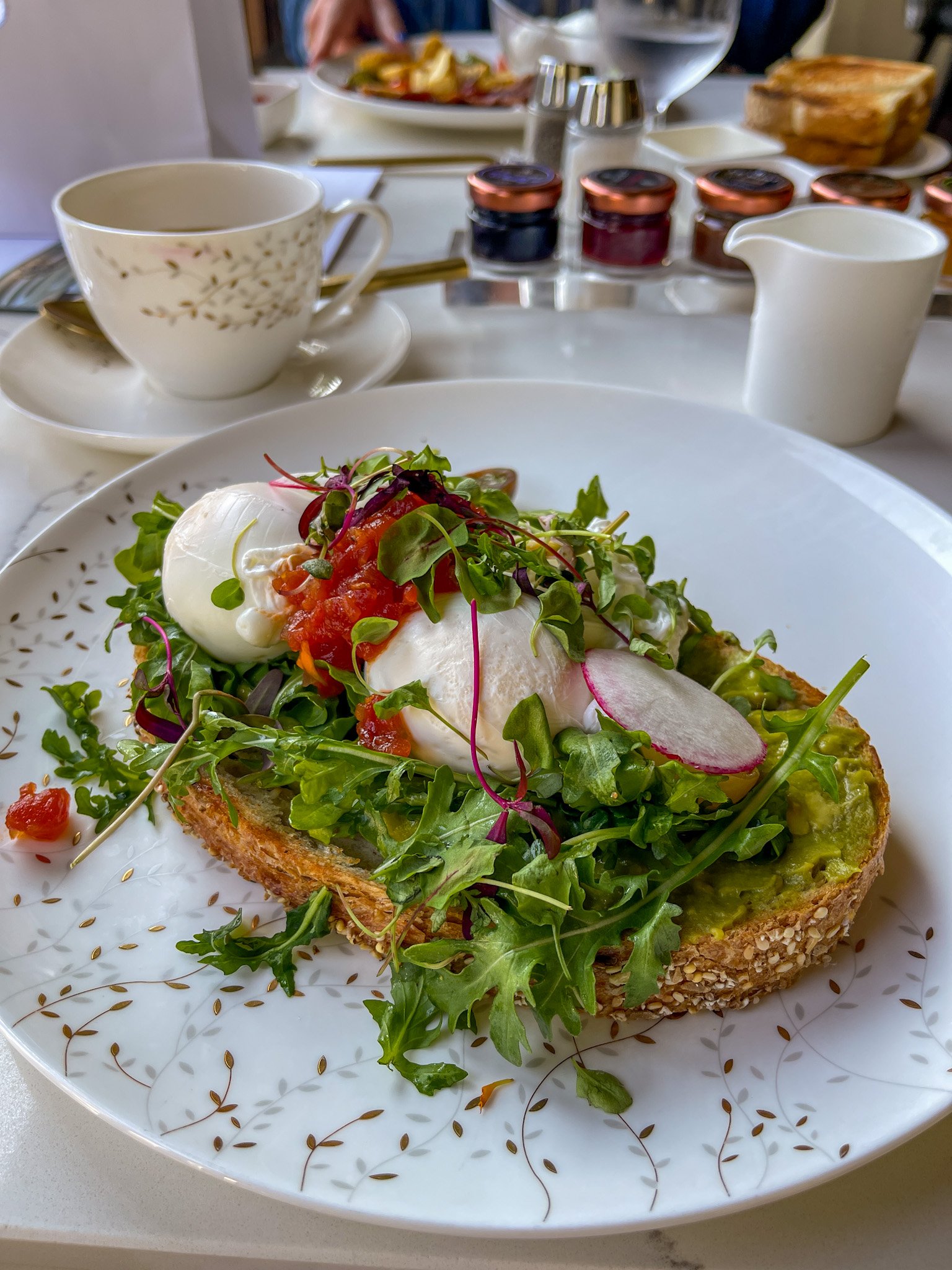 My recent avocado toast for breakfast at Greenfinch.
