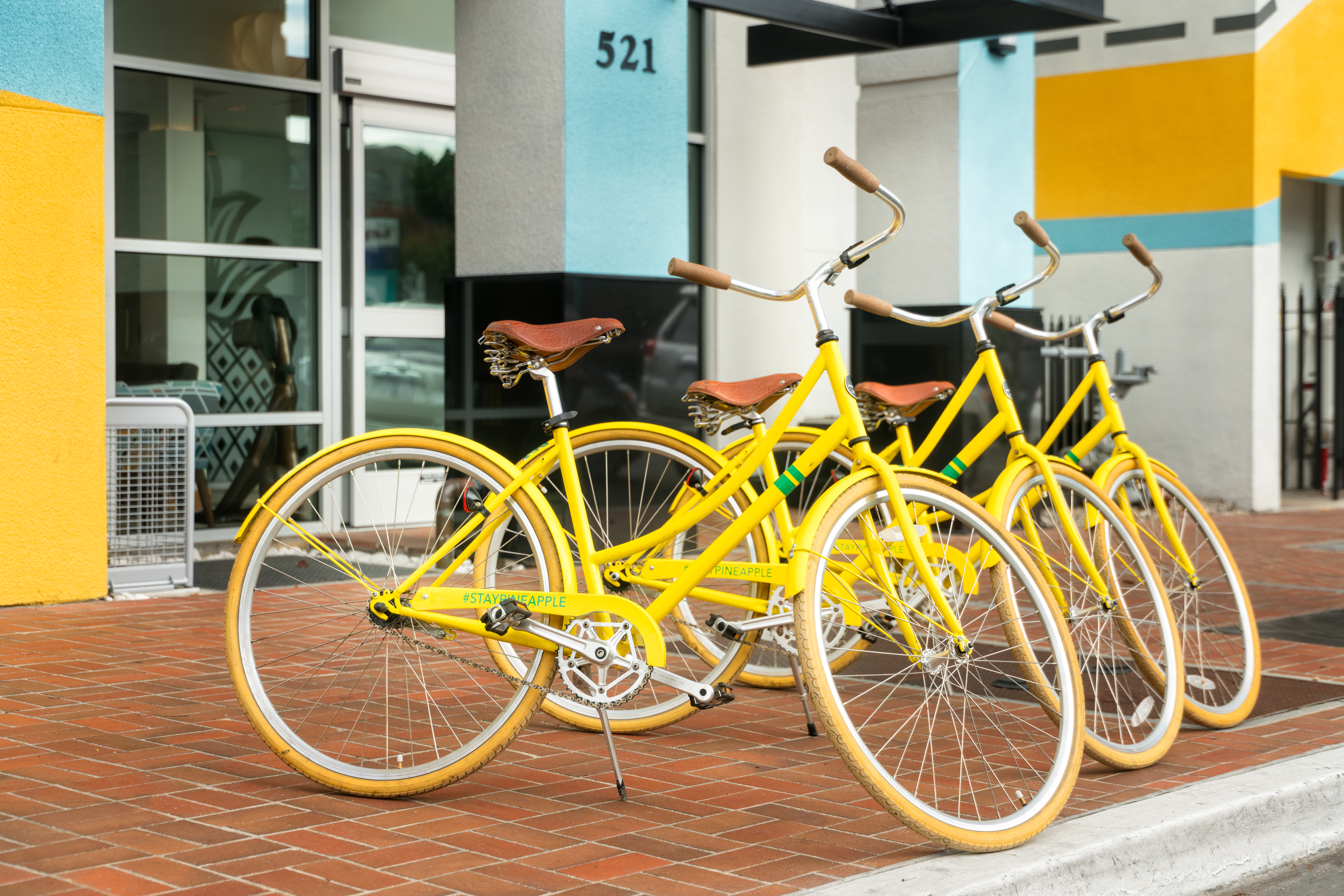 Bikes in front of Hotel Z San Diego