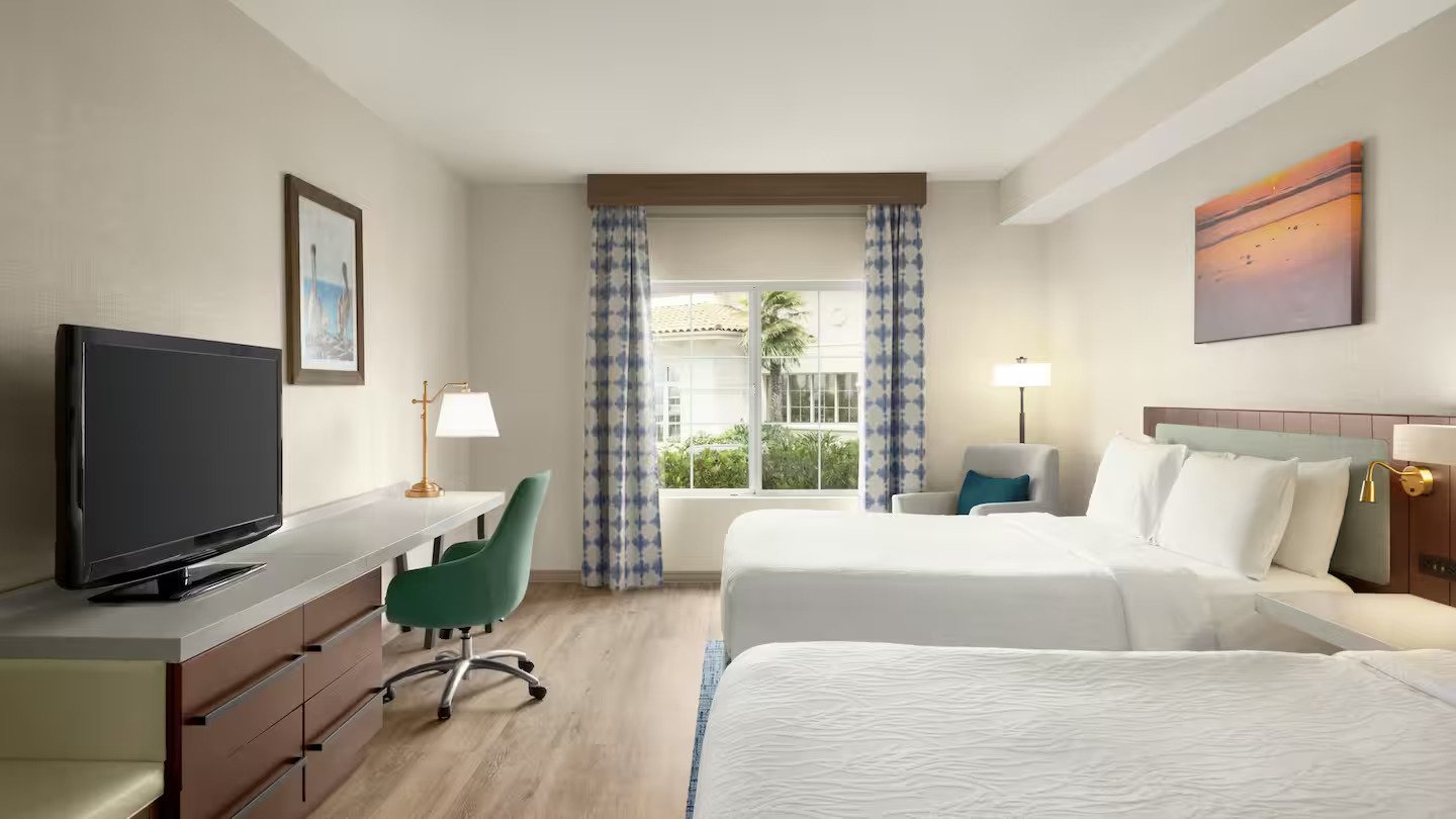 Two queen guest room interior