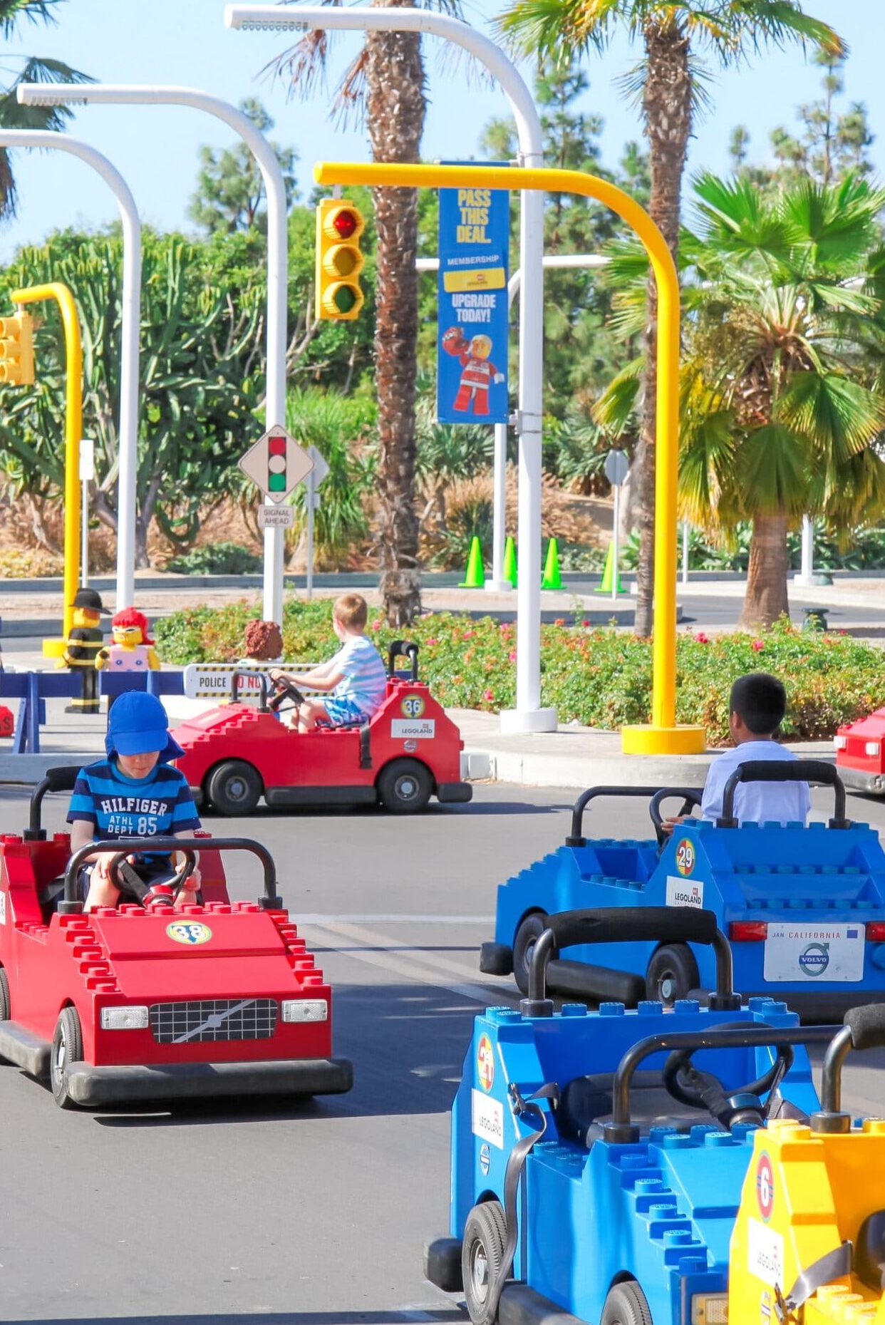 Kids drive LEGO cars at LEGOLAND California