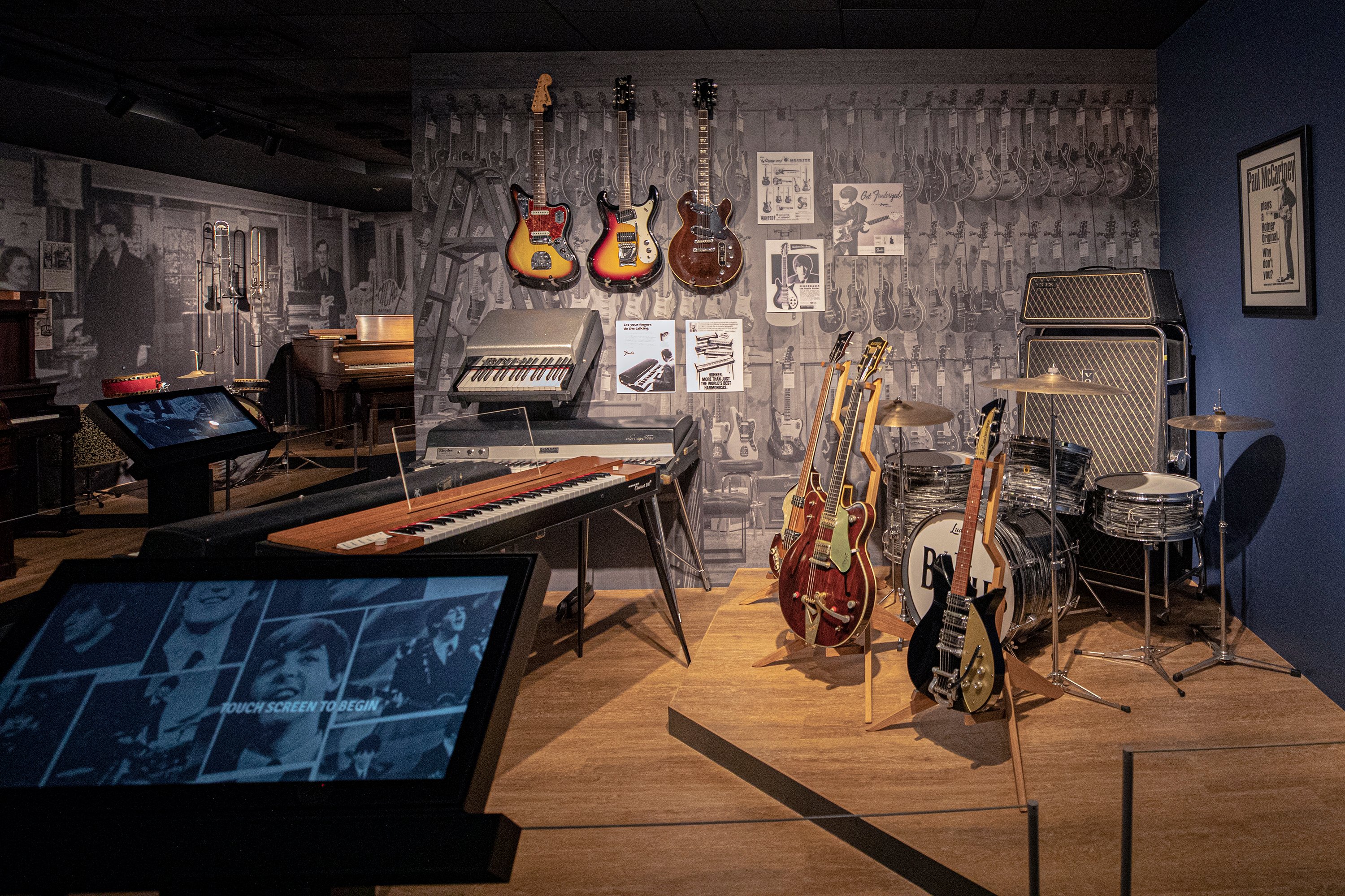 Guitars inside the Museum of Making Music in Carlsbad