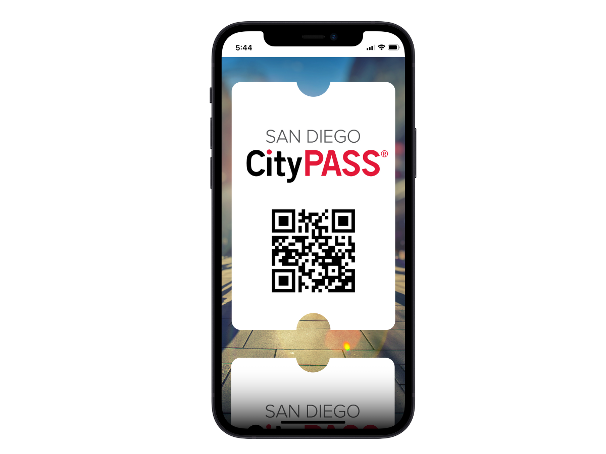 San Diego CityPASS mobile ticket on a smartphone
