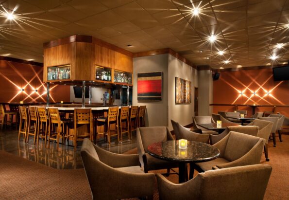 Empty bar area at Sheraton La Jolla.