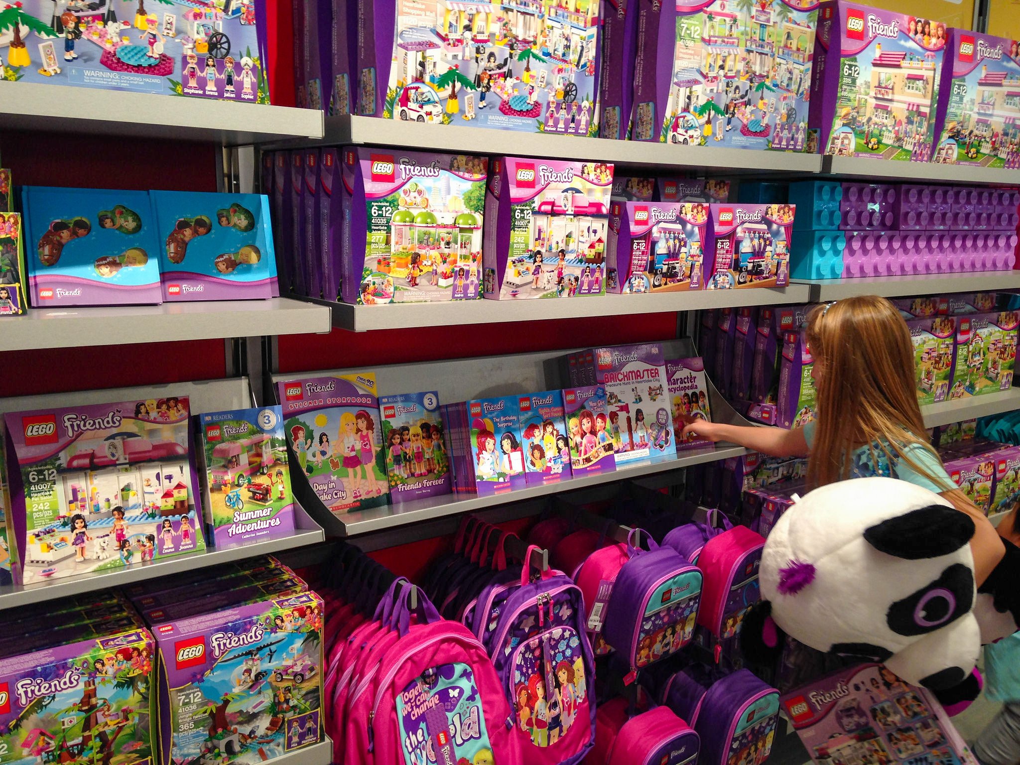 My daughter shops for LEGO Friends.