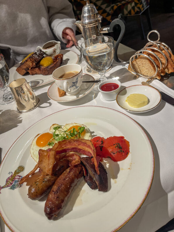 The NYC version of an English Breakfast at The Crosby Bar.