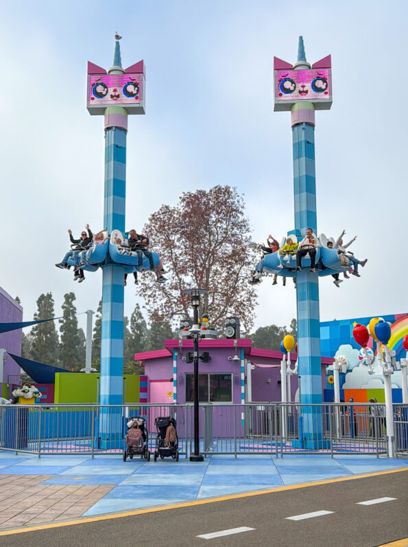Riders enjoy Unikitty Disco Drop!