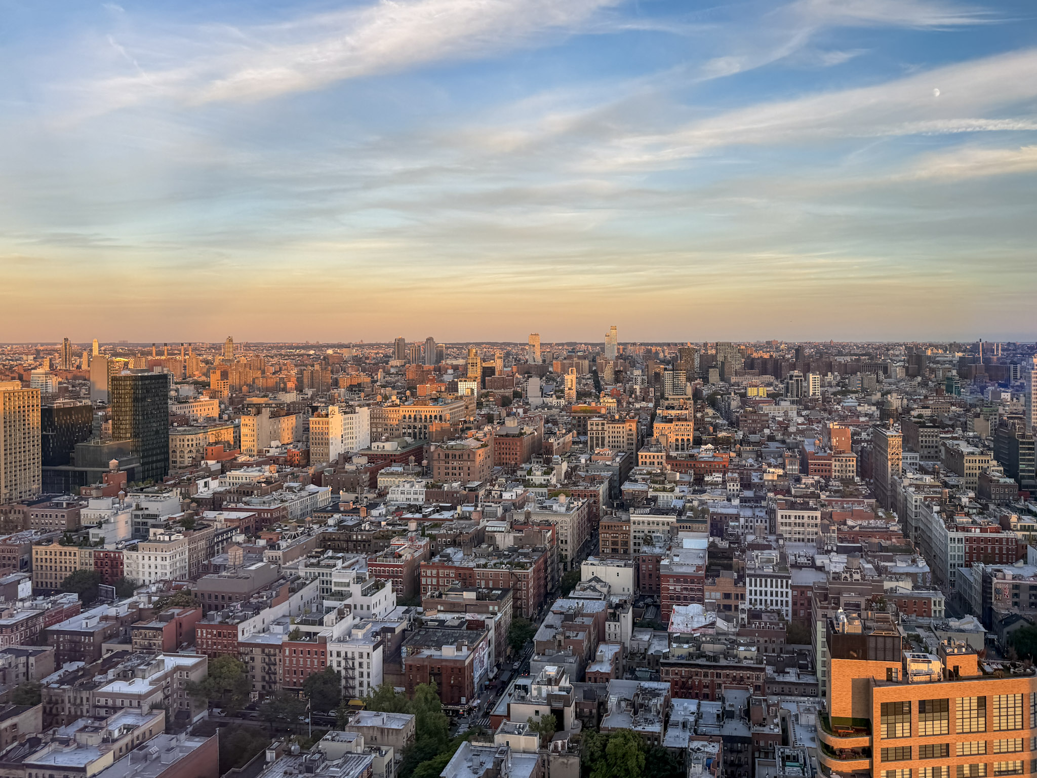 A golden hour view from my room at The Dominick Hotel in NYC.