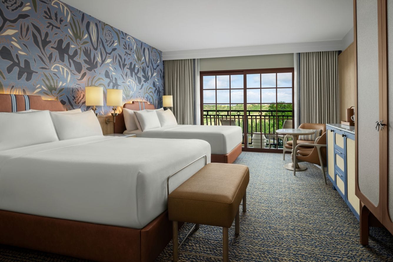 A king/king room interior at Hotel Solea in Carlsbad