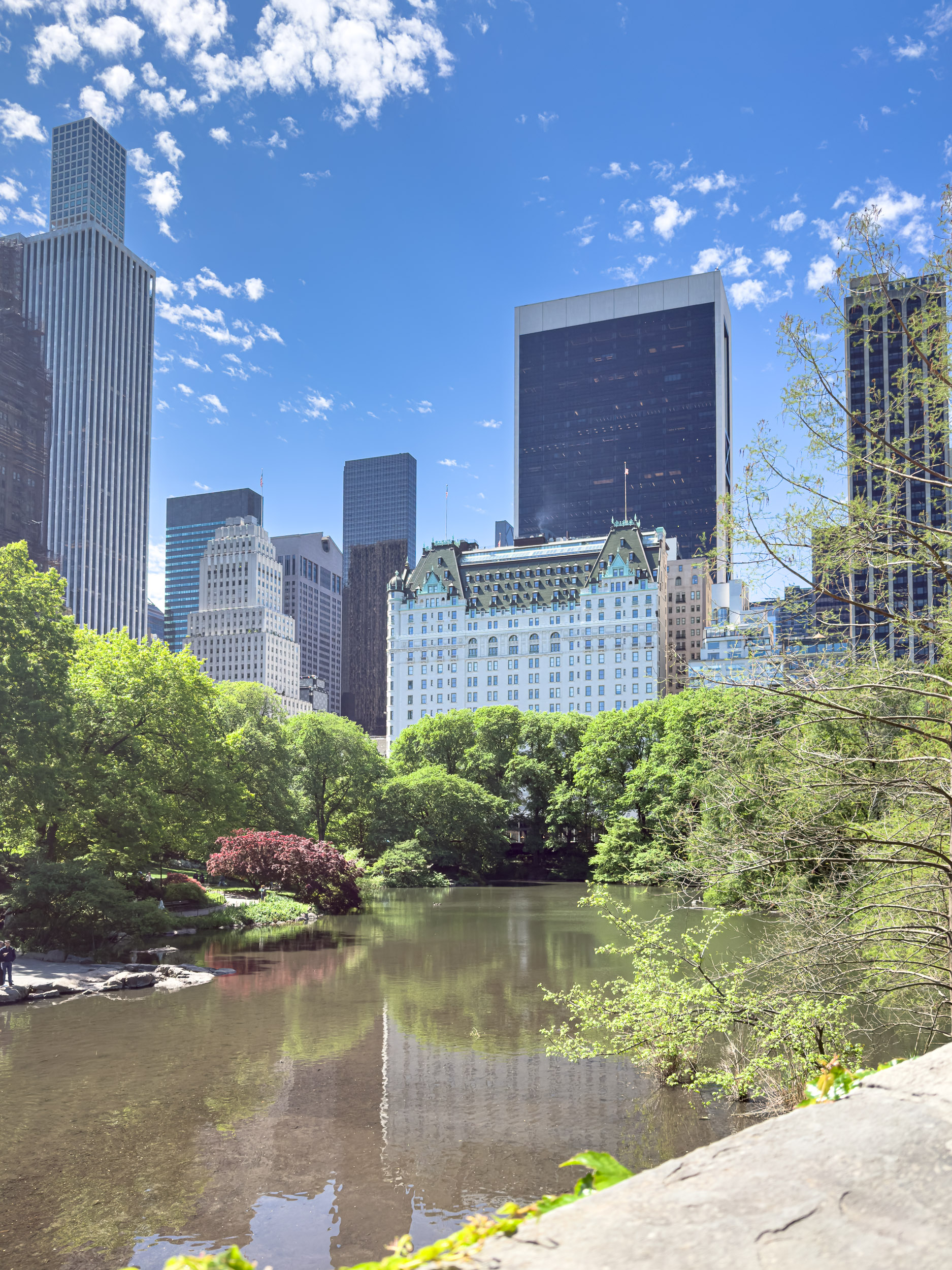 View of The Plaza Hotel from my run through Central Park.
