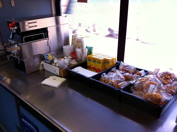 Amtrak Business Class Snacks and Drinks