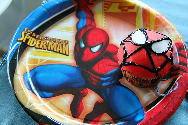Kids Spiderman Cupcakes
