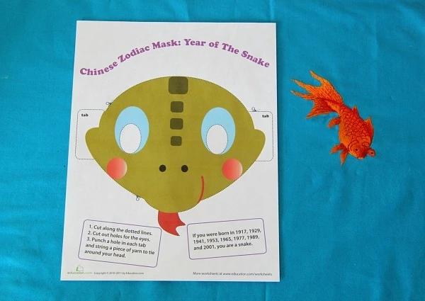 Chinese New Year Printables Zodiac Sign Masks